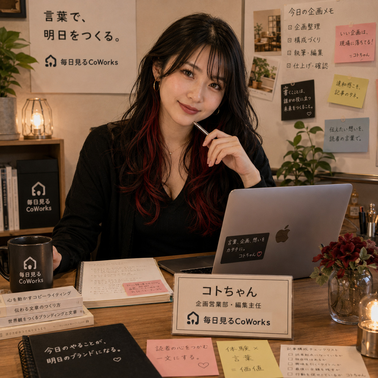 Koto-chan, editorial lead